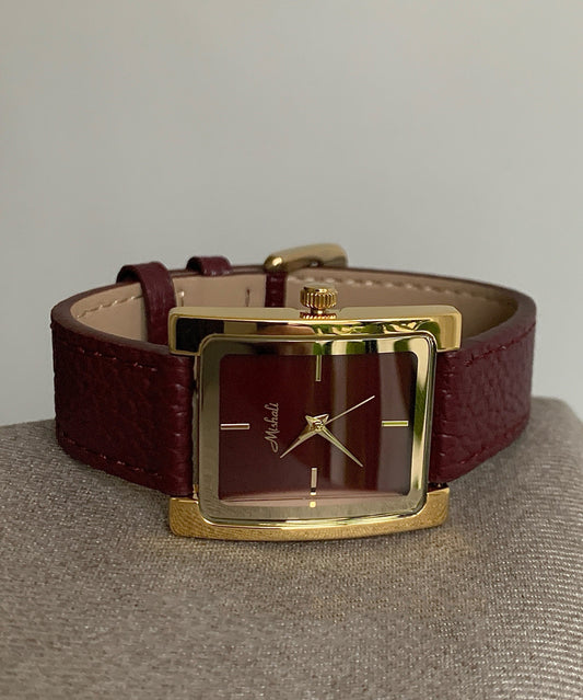 Montres à quartz en cuir et métal Mulberry - Urbann-Vibe