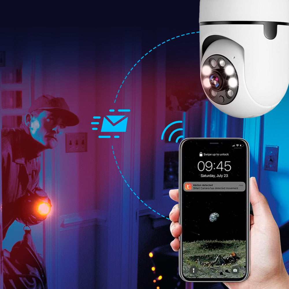 SafeSecure – Smart Surveillance Camera with Light & Zoom - Urbann-Vibe