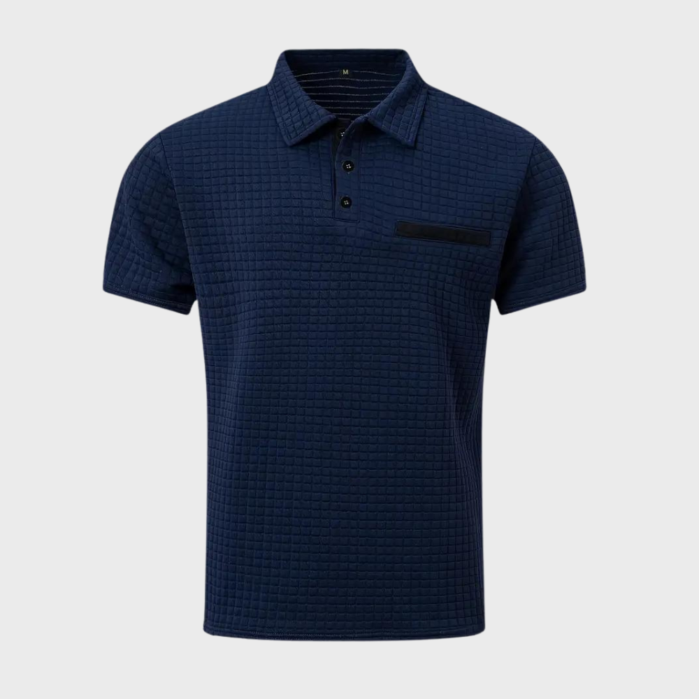 Men's slim fit polo shirt elegant modern cut versatile style comfortable tailored silhouette
