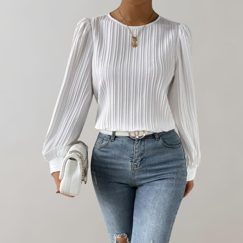 Dagny Amelia women's blouse elegant fit soft fabric spring summer polished silhouette