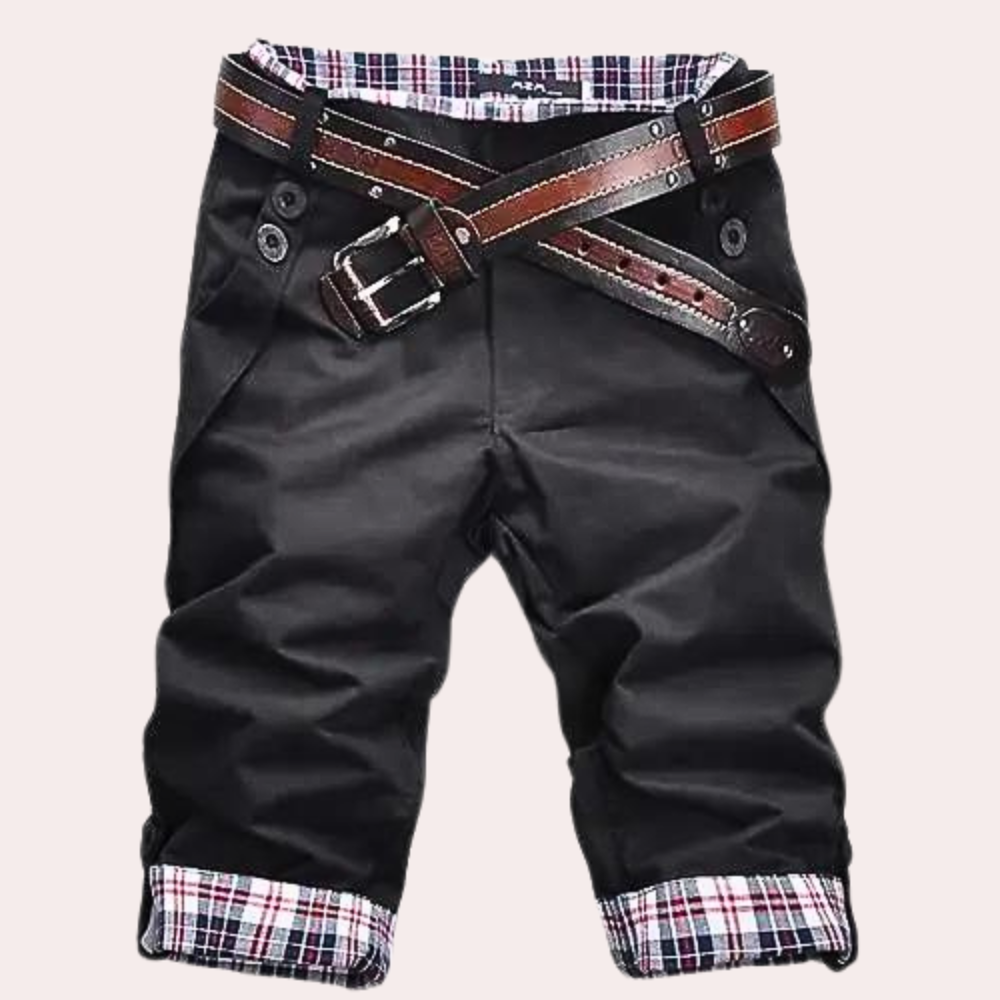 Men relaxed-fit cotton cargo shorts in neutral tone with multi-pocket design for breathable summer comfort
