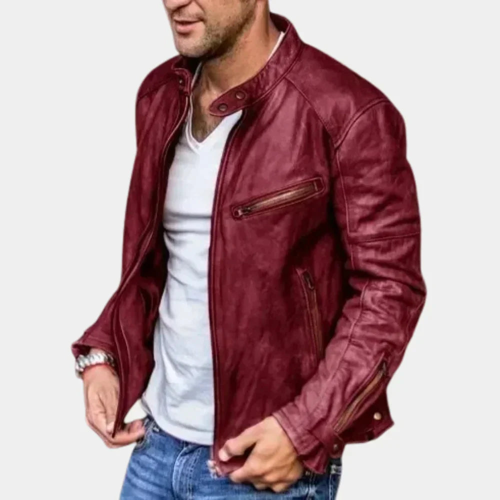 Men's classic waterproof jacket with durable water-repellent fabric for everyday weather protection