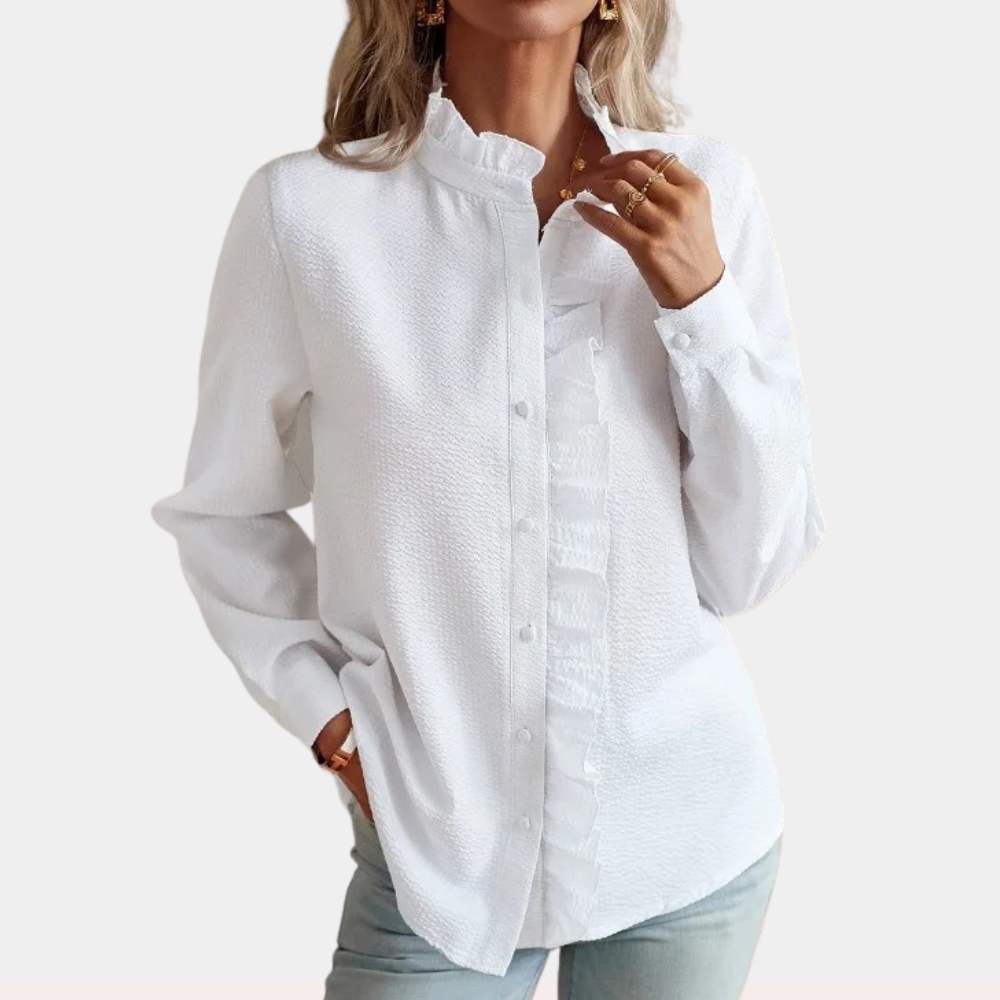 Women's striped summer blouse lightweight breathable polyester relaxed fit modern stripe pattern