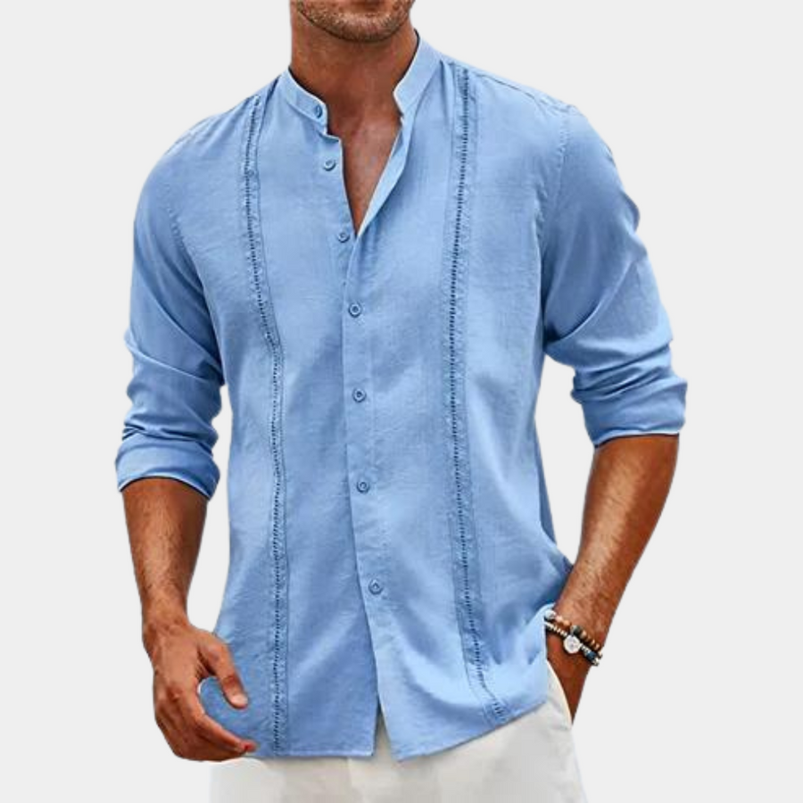 Men's premium classic dress shirt versatile everyday wear sustainable comfortable formal casual blend