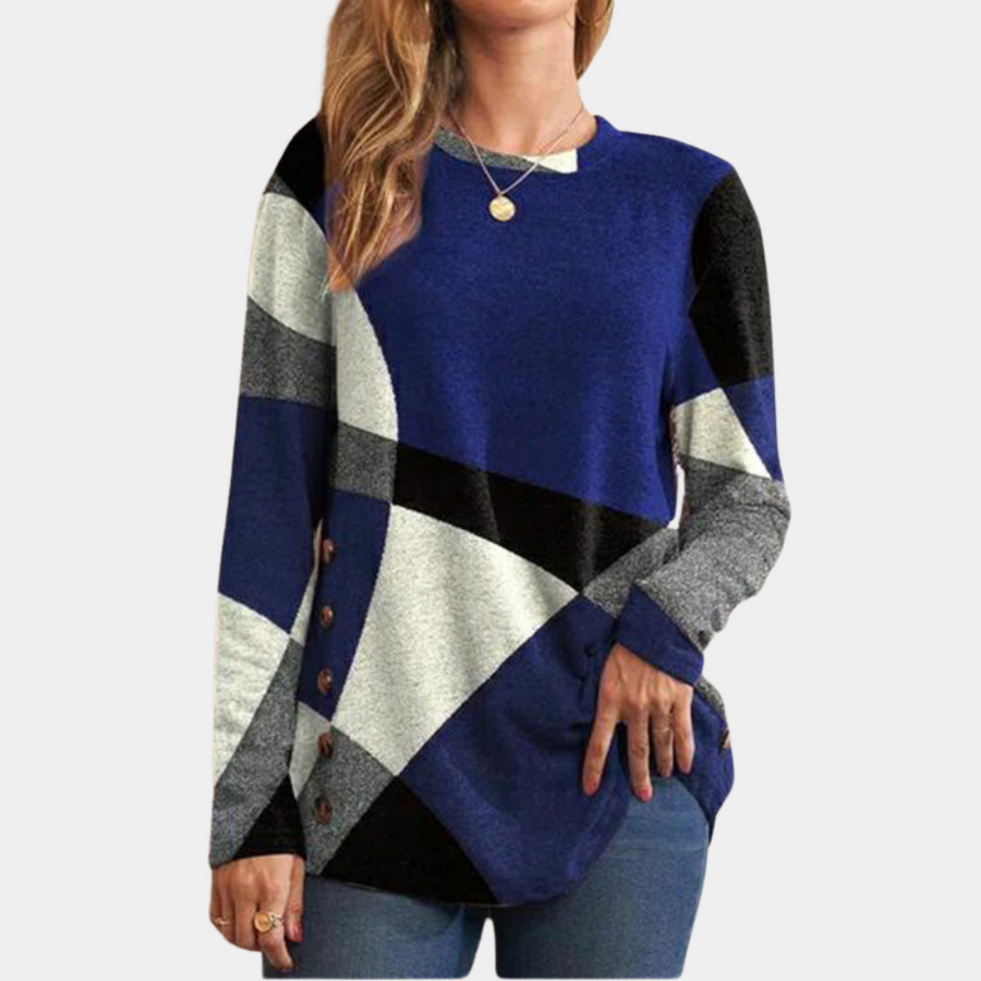 Women's casual long sleeve tee soft sustainable fabric everyday relaxed fit versatile top