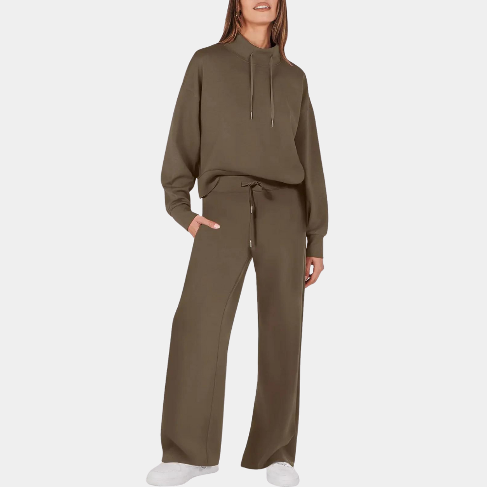 Ciana women two-piece set chic timeless silhouette with clean lines and comfortable versatile fit