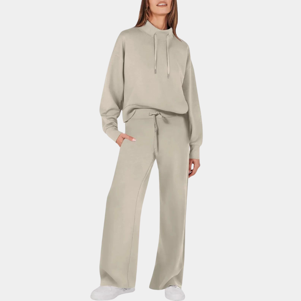 Ciana women two-piece set chic timeless silhouette with clean lines and comfortable versatile fit