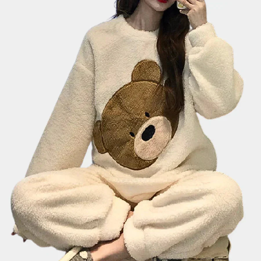 Women's two-piece coordinated set in soft sustainable fabric, relaxed modern fit for everyday style