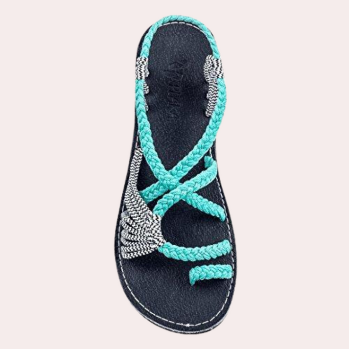 Women's vibrant beach sandals lightweight comfortable durable easy care colorful warm-weather footwear