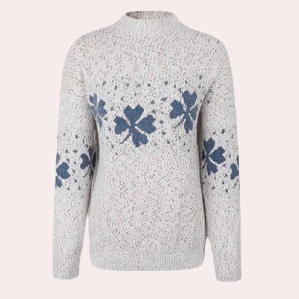 Women's Harlow soft knit sweater elegant cozy silhouette sustainable everyday comfort style