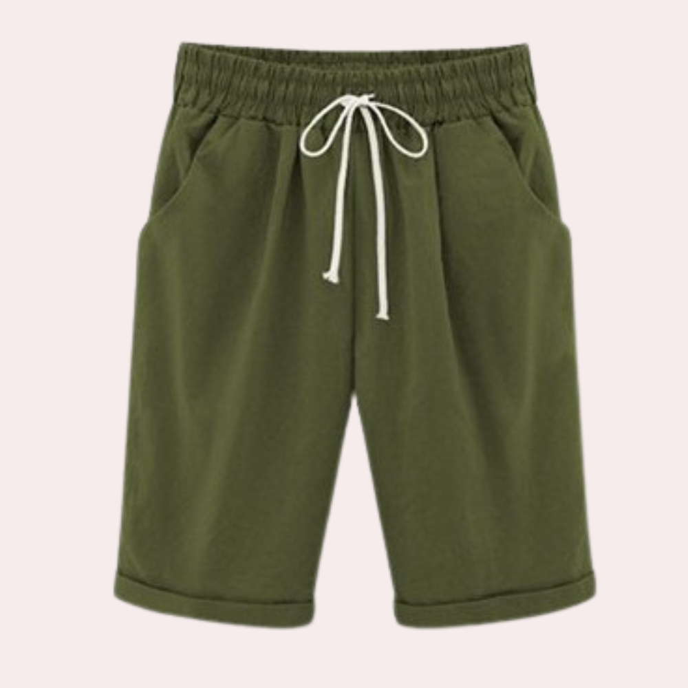 Sora women casual cotton blend shorts in versatile colors, breathable everyday comfort fit