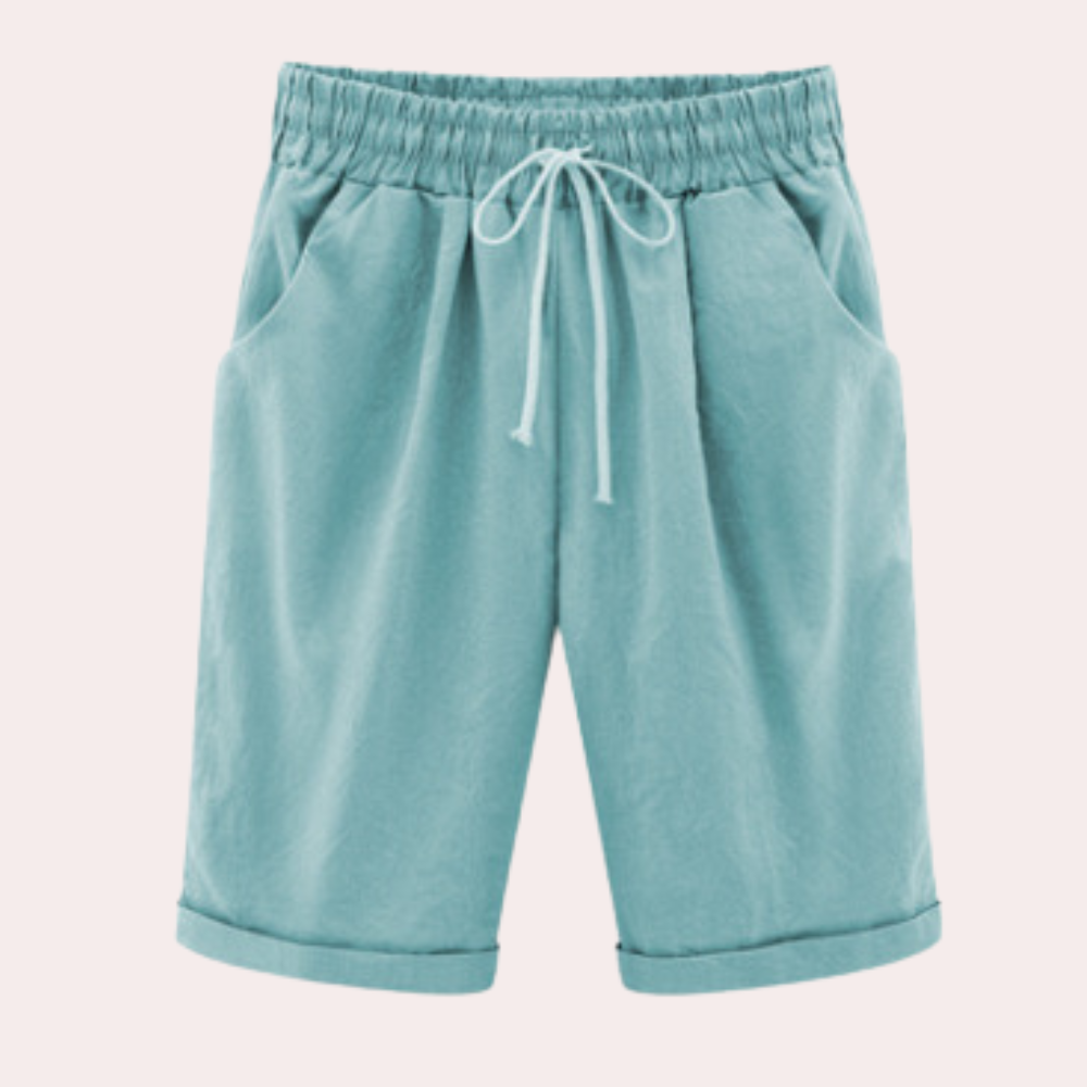 Sora women casual cotton blend shorts in versatile colors, breathable everyday comfort fit