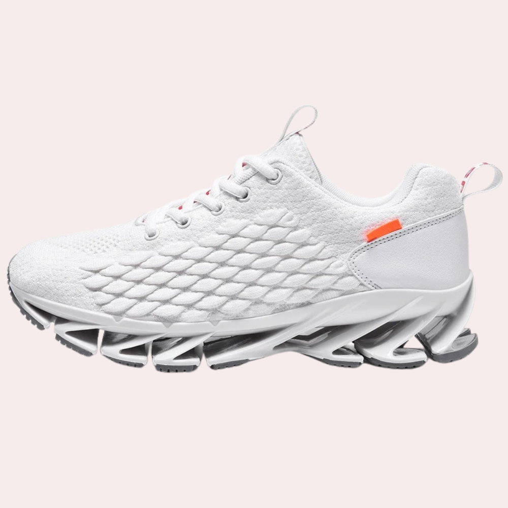Men's ultralight running shoes breathable knit upper shock-absorbing sole versatile athletic design