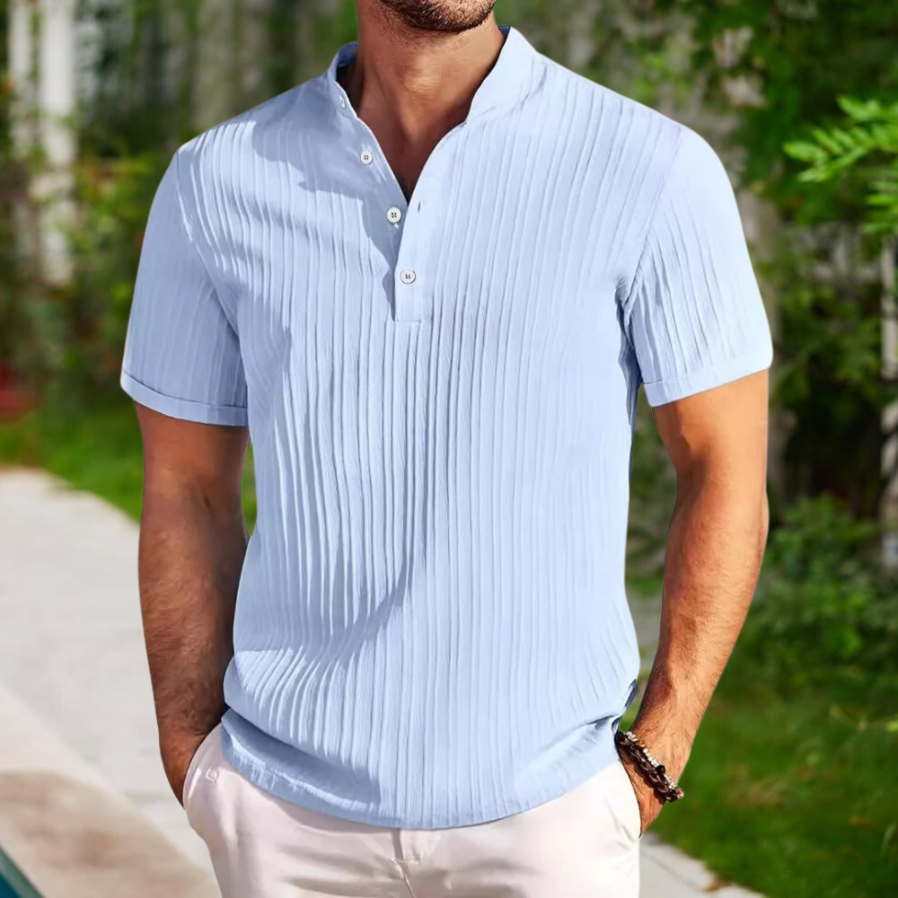 Oliver men's classic-cut polo shirt premium sustainable cotton blend short sleeve spring summer