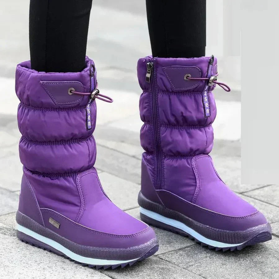 Women's Thaisa black ankle boots cozy lined durable winter style with modern silhouette