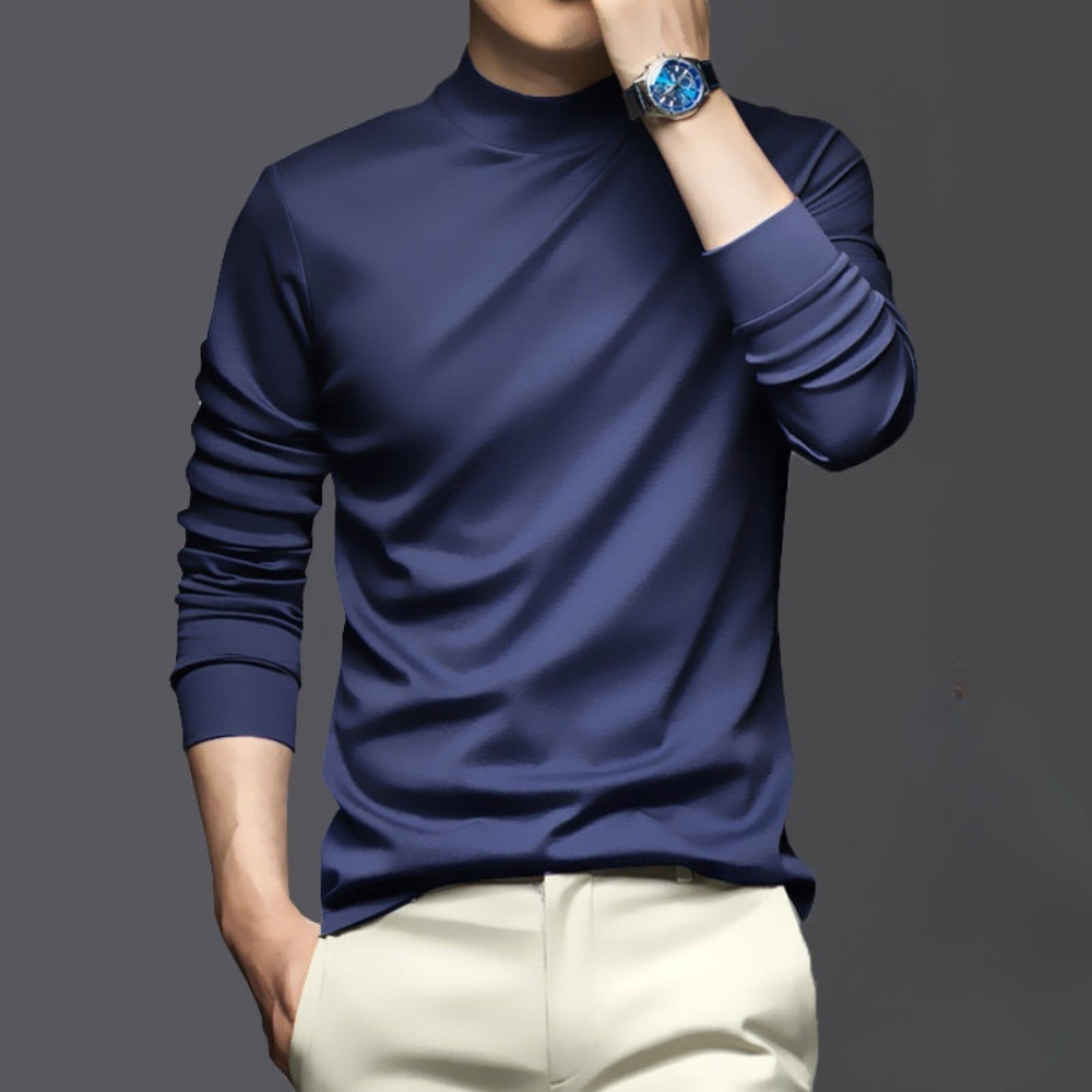 Loek classic fit men's t-shirt in neutral tone, lightweight breathable cotton for everyday wear