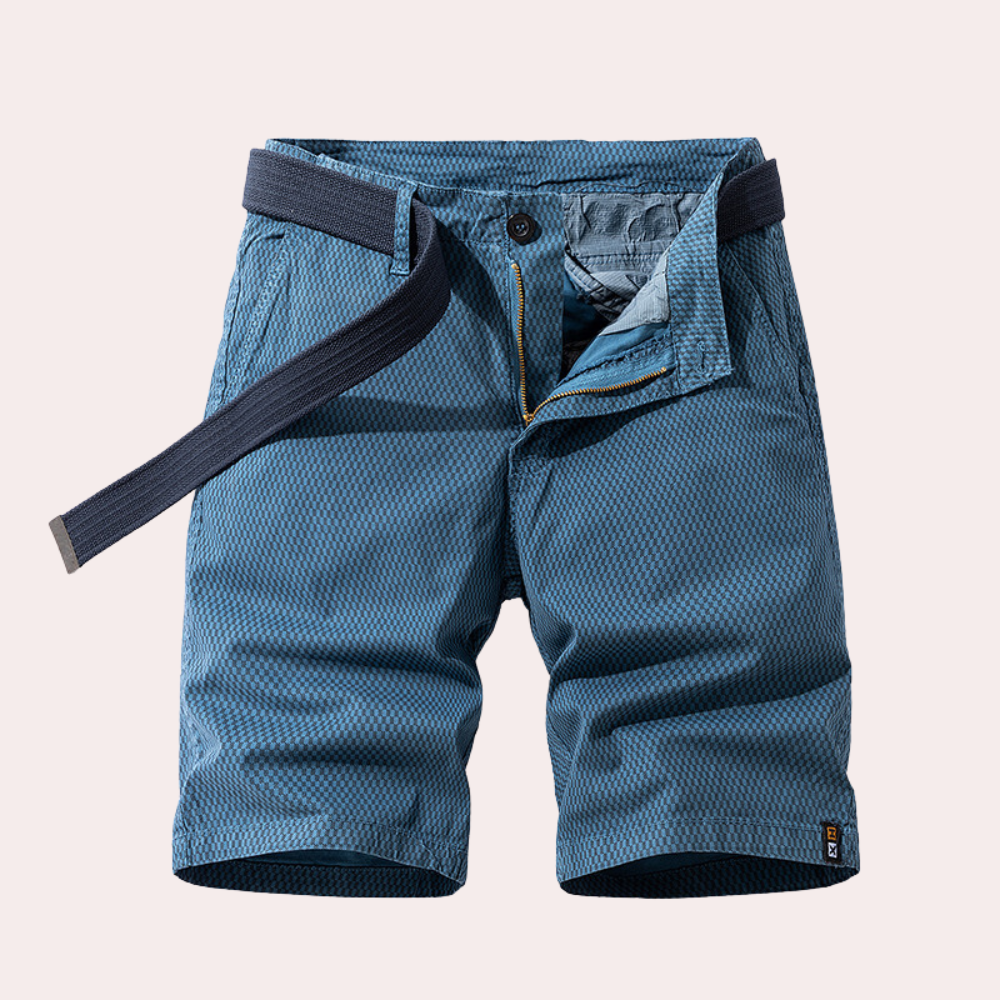 Men's casual loose-fit cotton shorts for summer comfort in a versatile everyday relaxed style