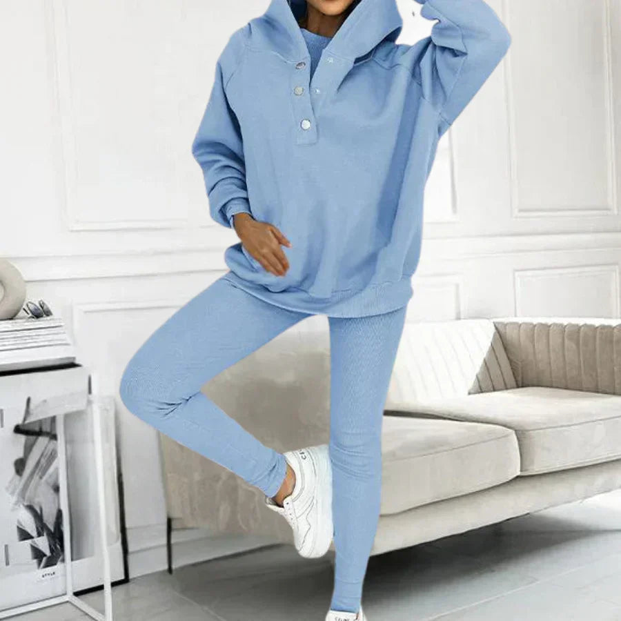 NIA women's chic sustainable outfit, elegant modern silhouette in premium easy-care fabric for everyday style