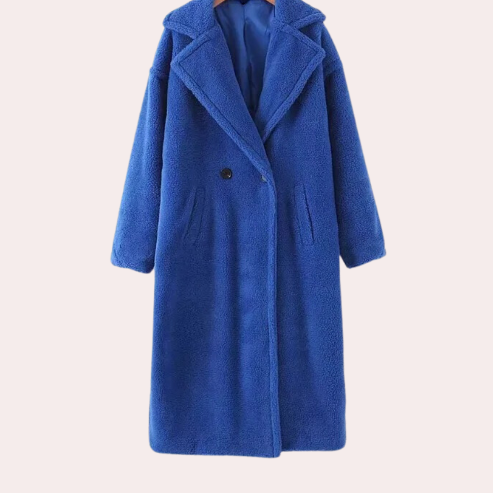 Szilard women's plush coat elegant winter silhouette soft luxurious drape easy-care warmth