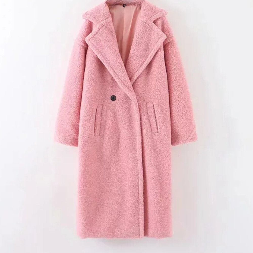 Szilard women's plush coat elegant winter silhouette soft luxurious fabric easy-care warmth