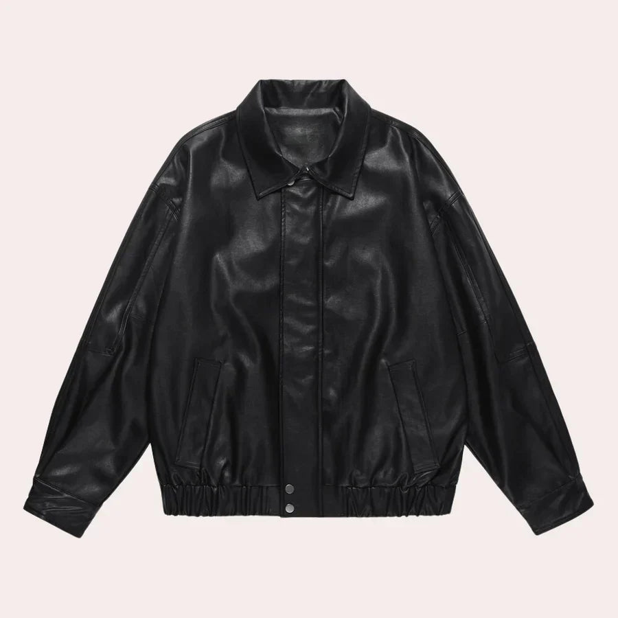 Jannis men's jacket dark elegant outerwear sustainable slim-fit design with rugged durable finish