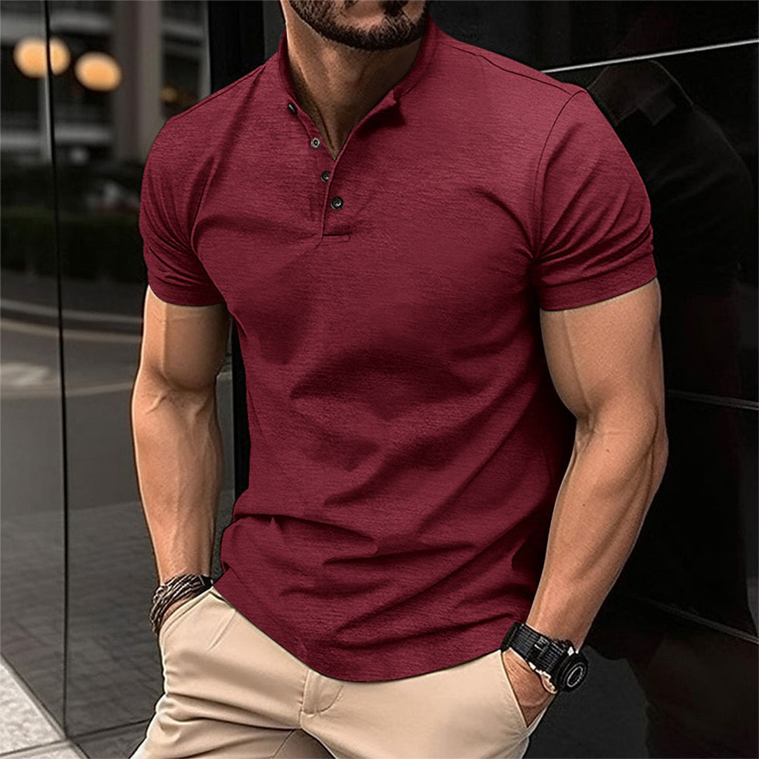 Bartek men's classic regular fit polo shirt in solid color, comfortable everyday fabric