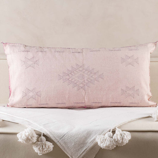 Pink Cactus silk pillow cover - Urbann-Vibe