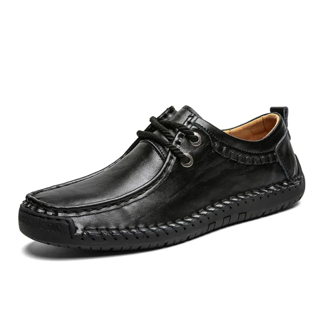 Callen brown genuine leather loafers with flexible breathable sole for office and city wear