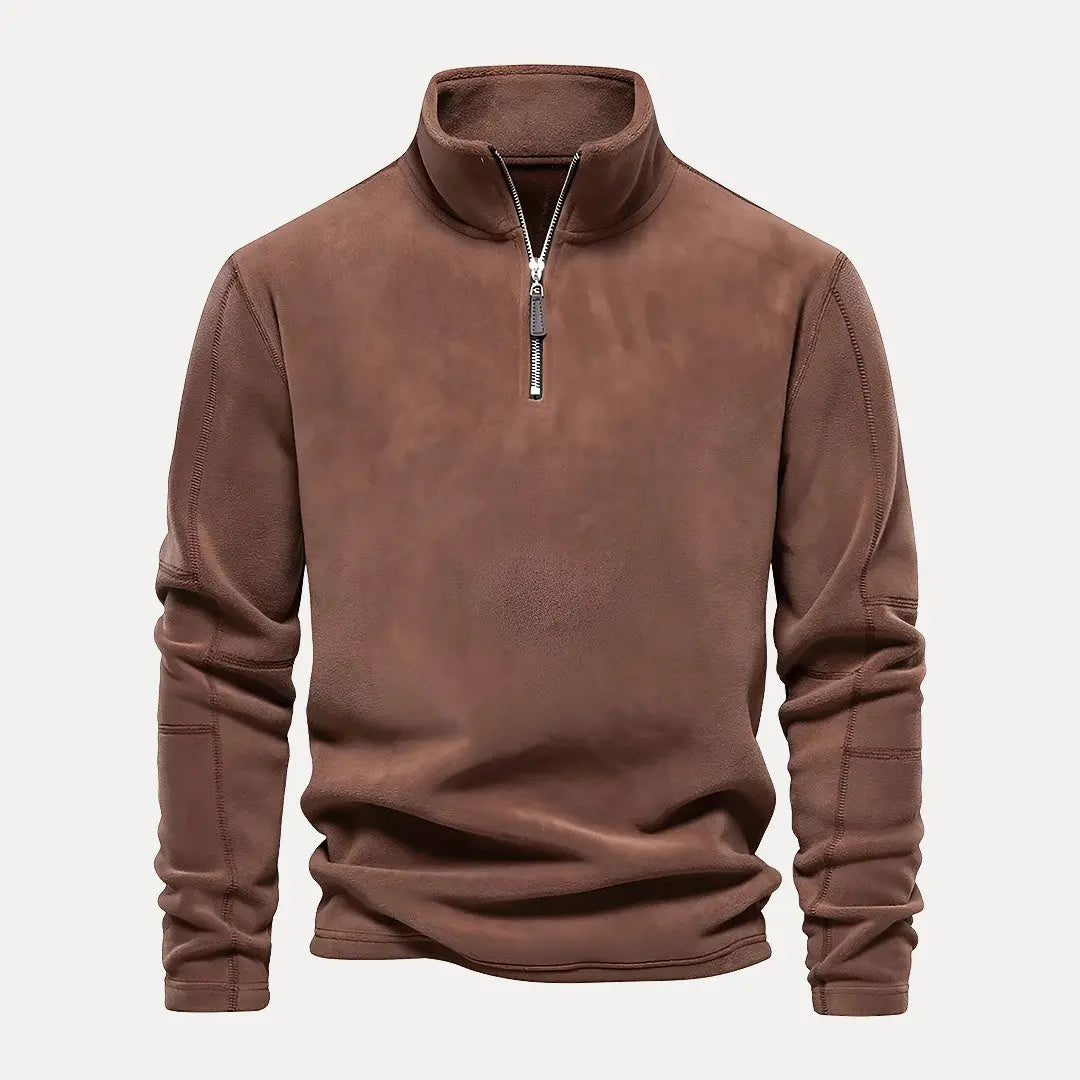 Canyon Peak soft fleece half-zip sweatshirt relaxed fit pullover for outdoor layering and cozy warmth