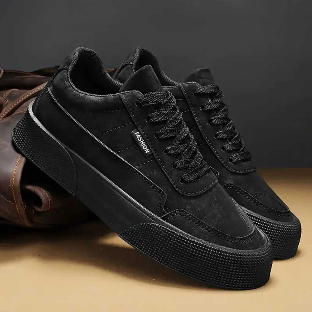 Carl Classic low-top skate sneakers in soft suede-like upper with lace-up closure and grippy sole