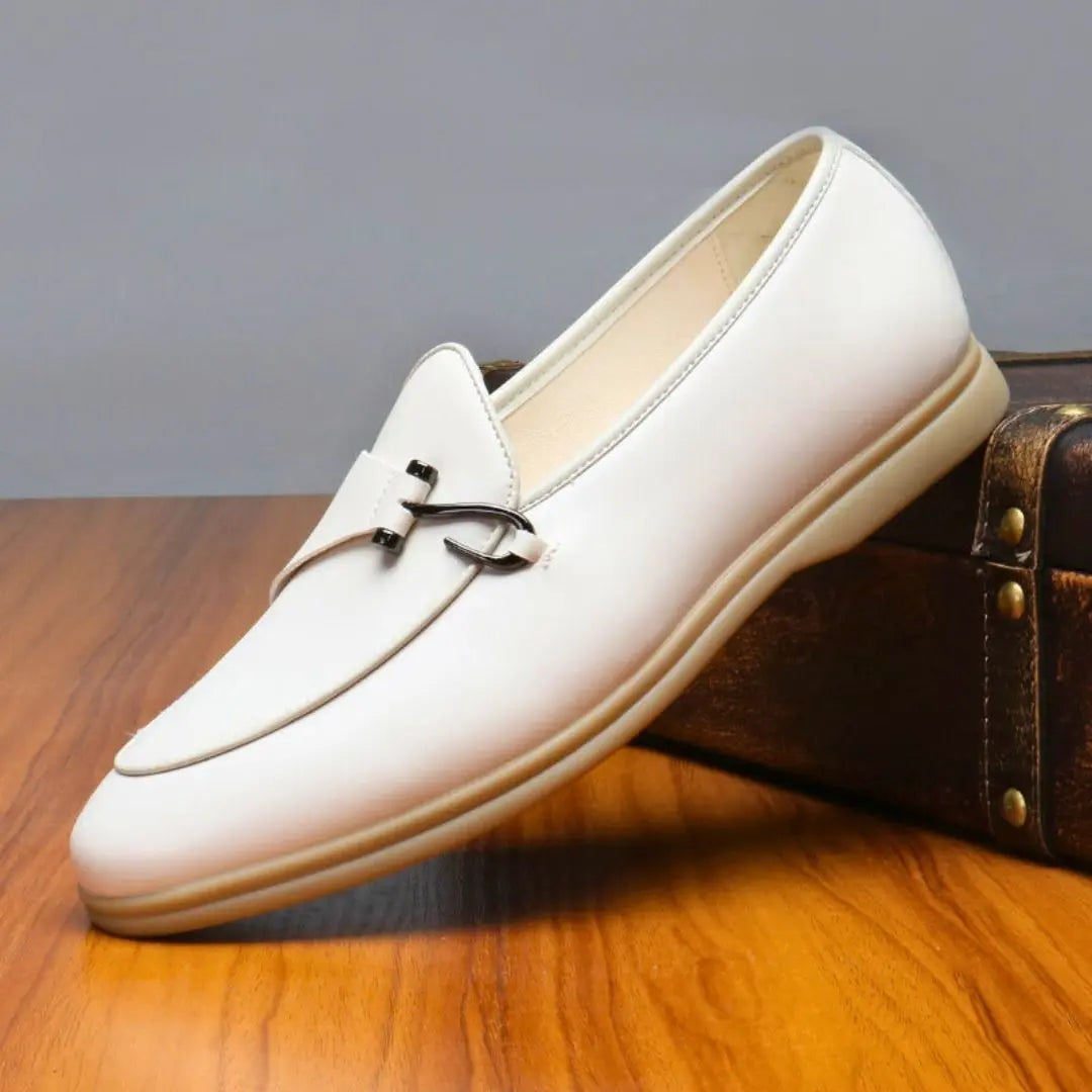 Cassian brown luxe monk strap leather loafer with cushioned EVA insoles for professionals
