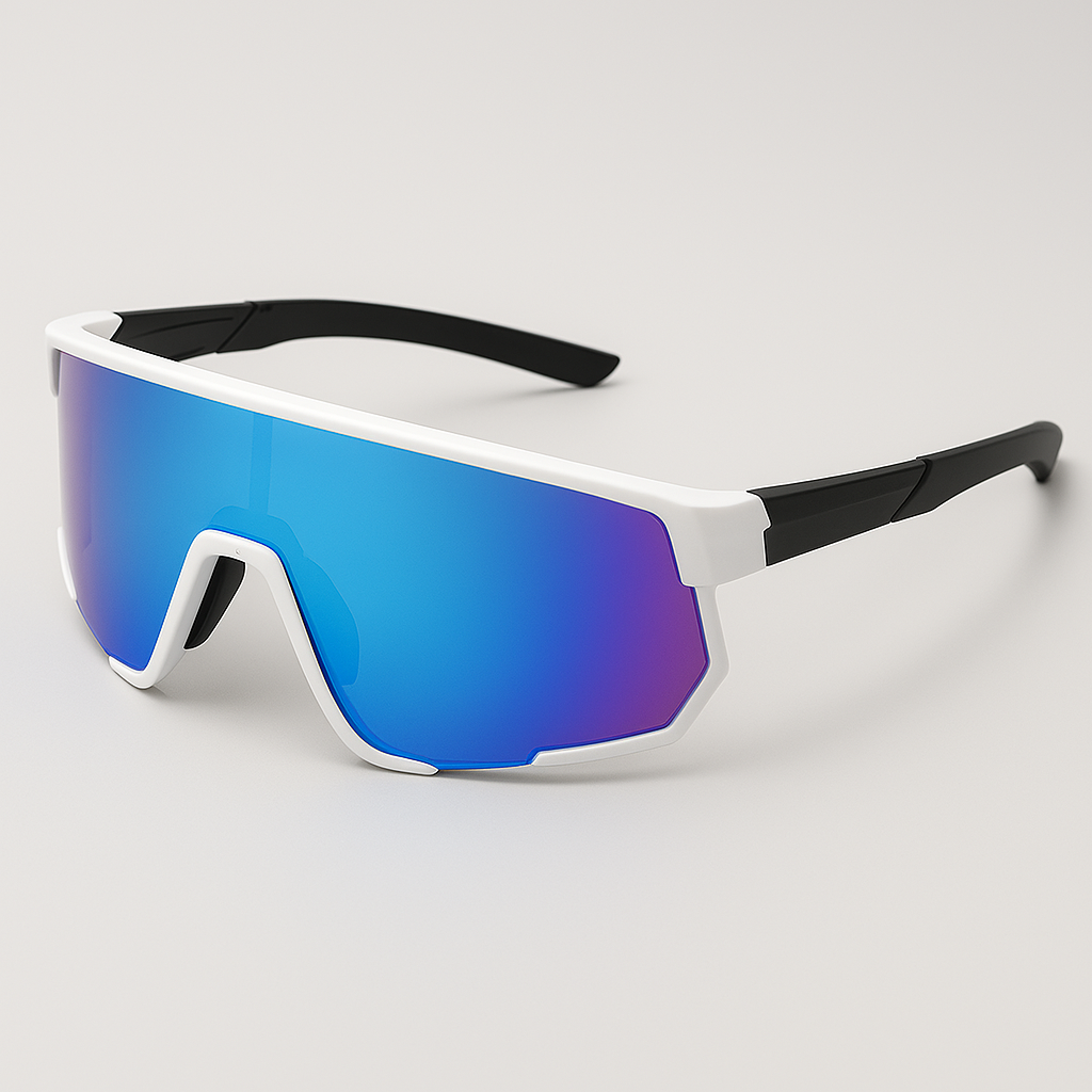 Stratos Flux wraparound sunglasses lightweight polycarbonate frame UV400 one-piece lens bold sporty design