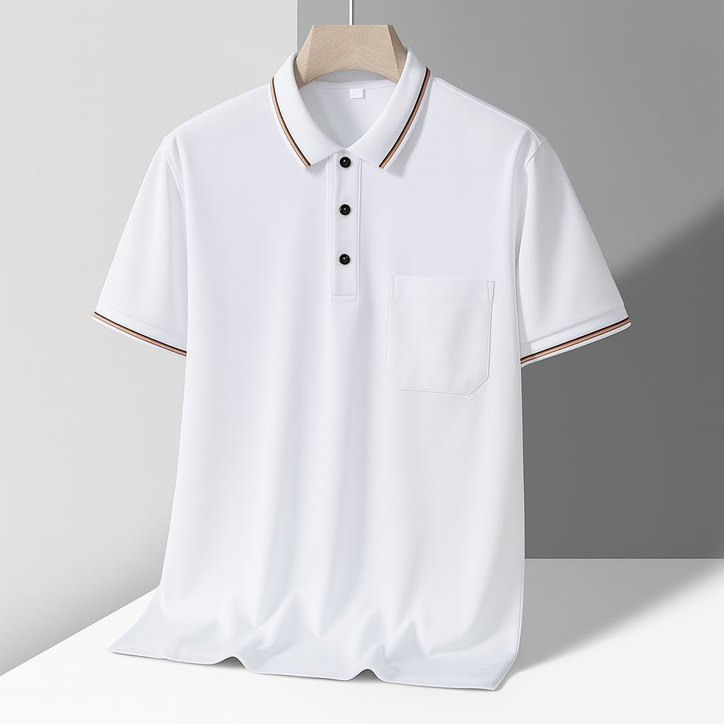 Colwood Tour Polo breathable textured knit golf shirt relaxed fit for warm-weather performance