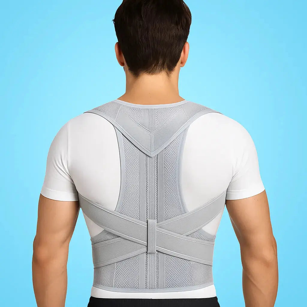 SpineAlign orthopedic posture corrector brace beige medical-grade back support shoulder alignment