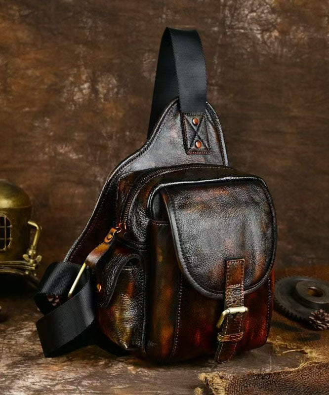 Sac à dos Chic Coffee en cuir de veau solide et durable - Urbann-Vibe