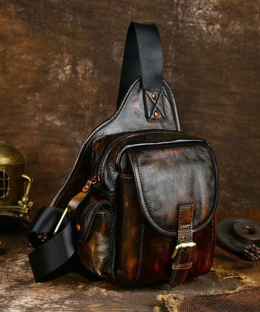 Sac à dos Chic Coffee en cuir de veau solide et durable - Urbann-Vibe