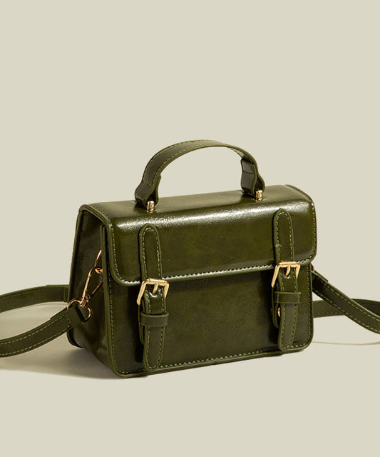 Sac micro chic en similicuir vert uni et durable - Urbann-Vibe