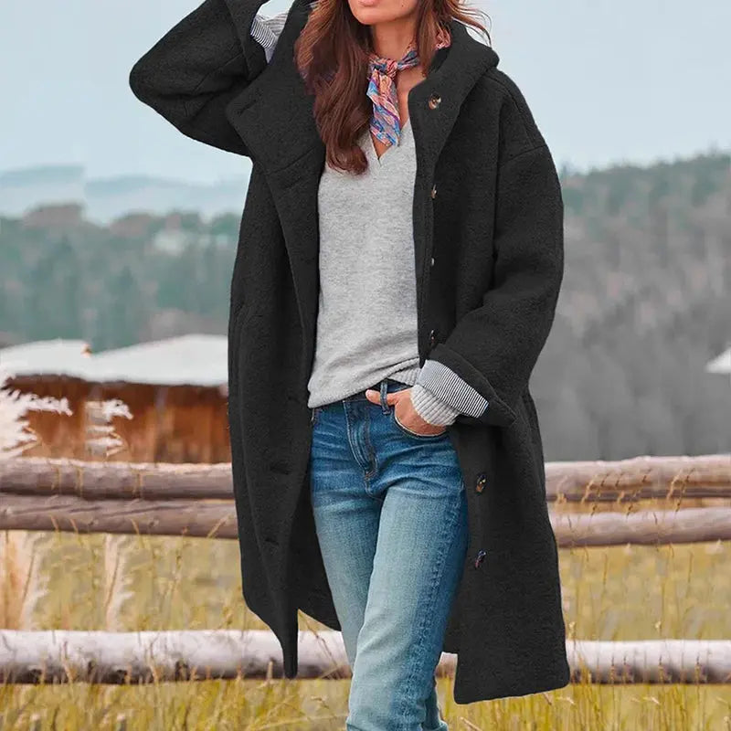 Women's casual warm coat with plush insulation, flattering silhouette for city and outdoor winter adventures