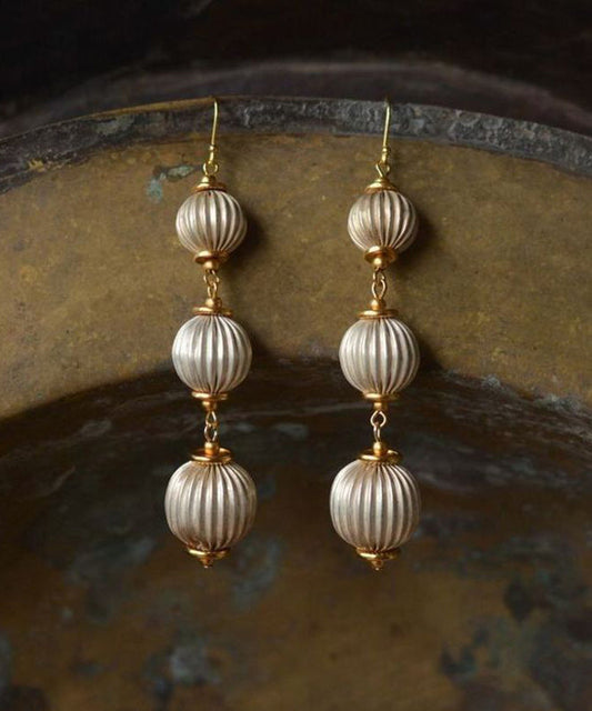 Boucles d'oreilles pendantes en alliage de cuivre doré de style chinois - Urbann-Vibe