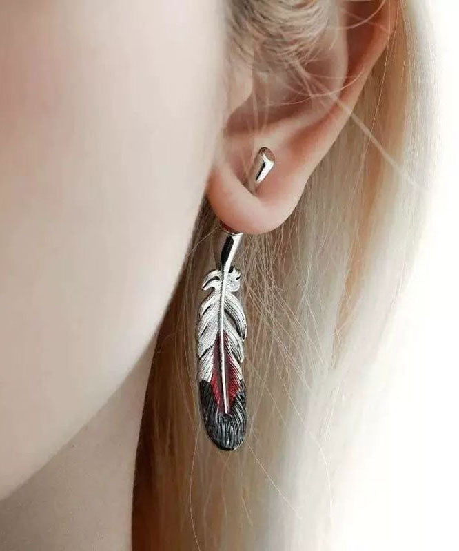 Porte-clés/boucles d'oreilles pendantes en soie et cuivre émaillée de style chinois - Urbann-Vibe
