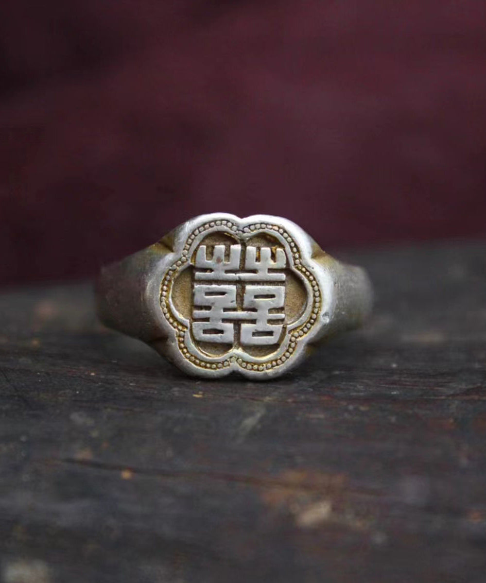 Bagues en argent sterling et soie de style chinois - Urbann-Vibe