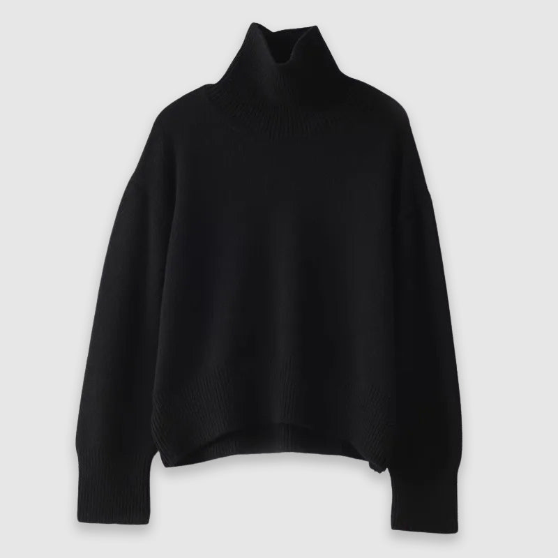 Chloé Montclair women's pure cashmere sweater, loose cozy fit, timeless elegance in neutral tone