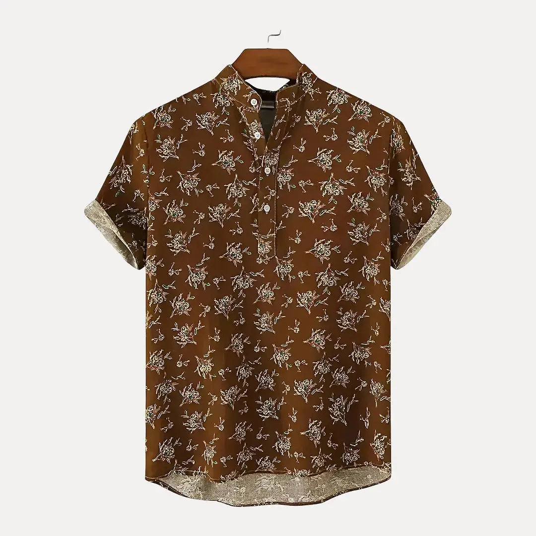 Christian Jones Bay Breeze men's short-sleeve patterned shirt, lightweight breathable fabric for summer