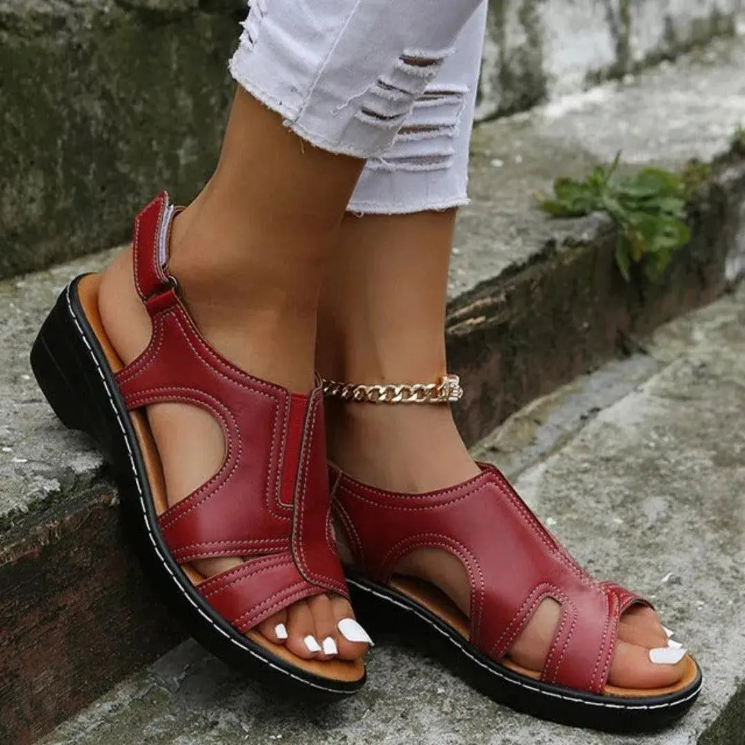 Women's Clara orthopedic open-toe slingback sandals with cushioned arch support sole for all-day comfort