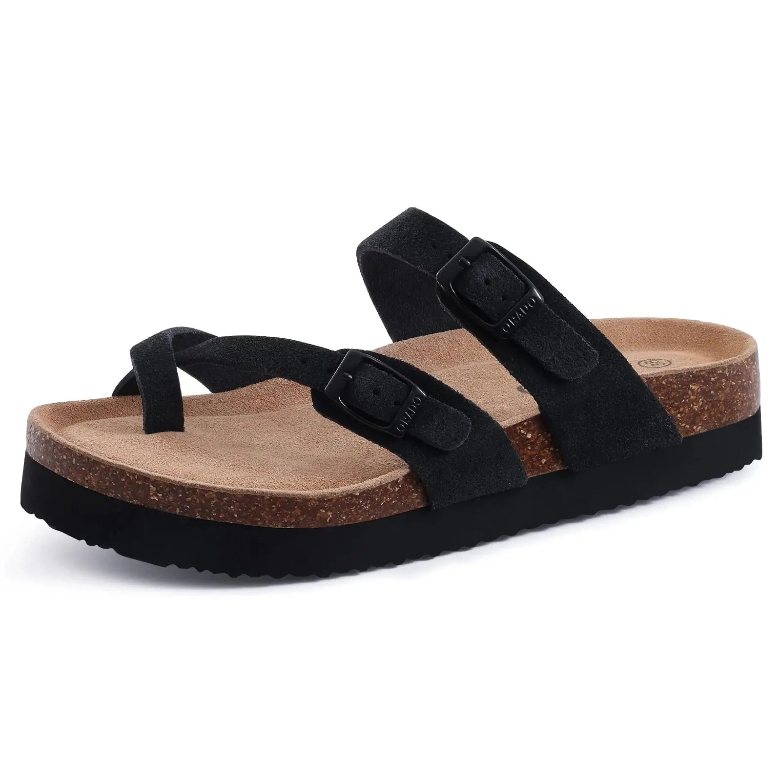 Women's classic slip-on clogs in neutral tones with cork footbed and deep heel cup support