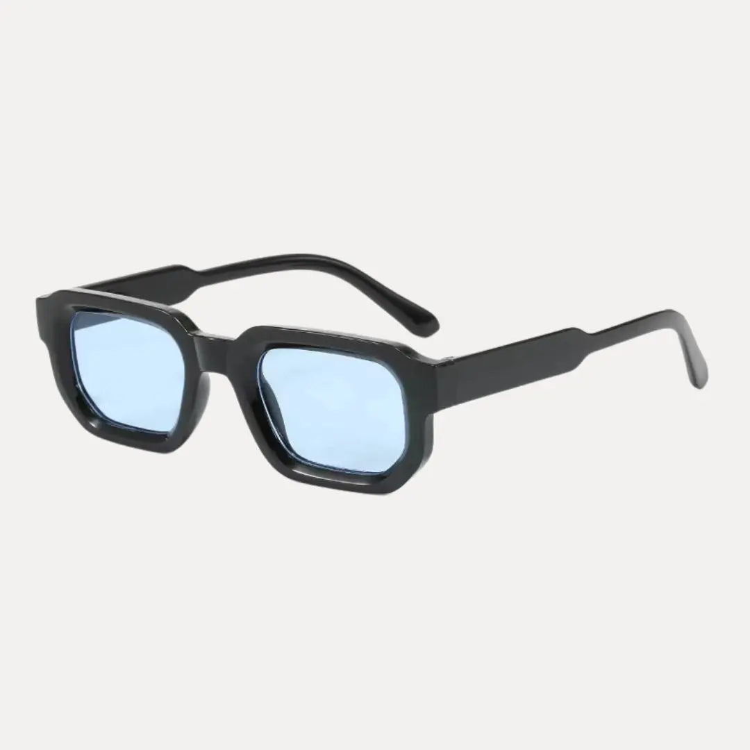 Classic rectangle unisex sunglasses UV400 bold retro frame luxury eyewear for men and women