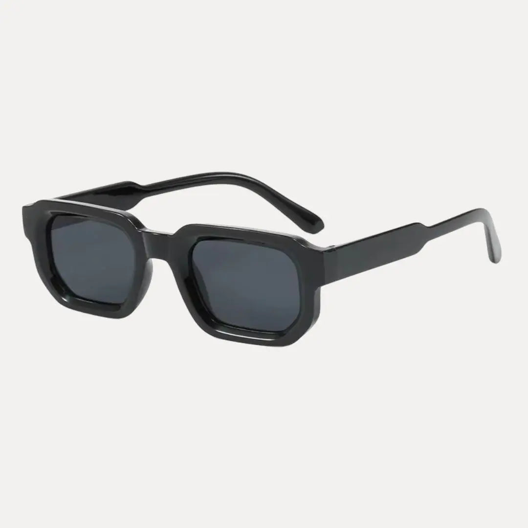 Classic rectangle unisex sunglasses UV400 bold retro frame luxury eyewear for men and women