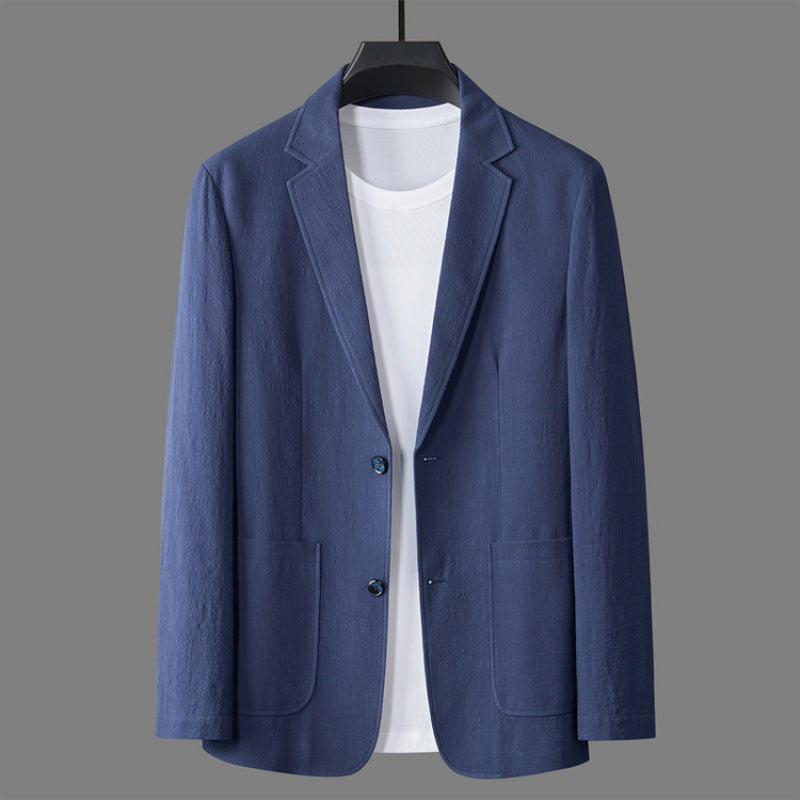 Coastal Ease linen blazer relaxed fit lightweight breathable summer professional style neutral tone