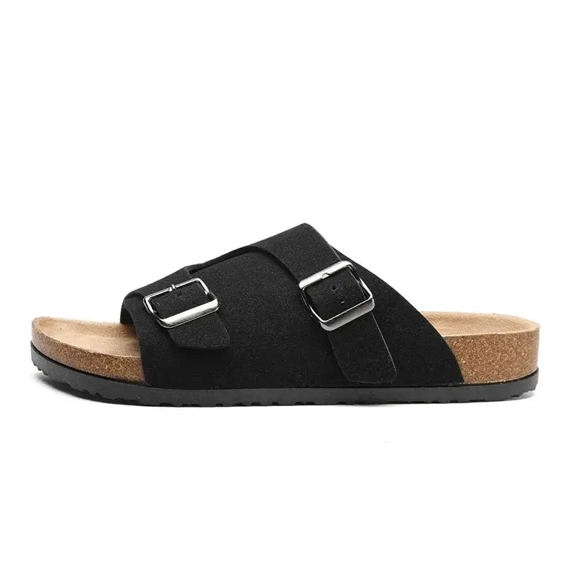 Women's lightweight cushioned sandals with synthetic upper, versatile summer style for beach and casual wear