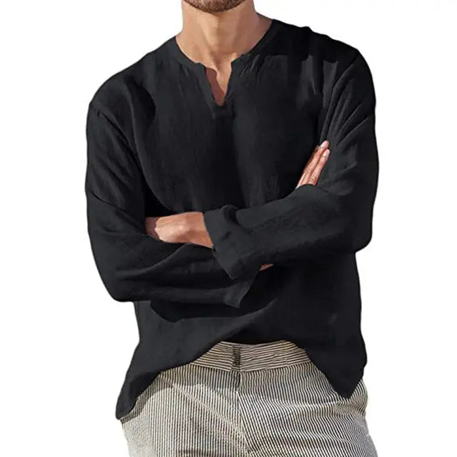 Marrakesh oversized linen cotton blend shirt breathable lightweight casual summer style